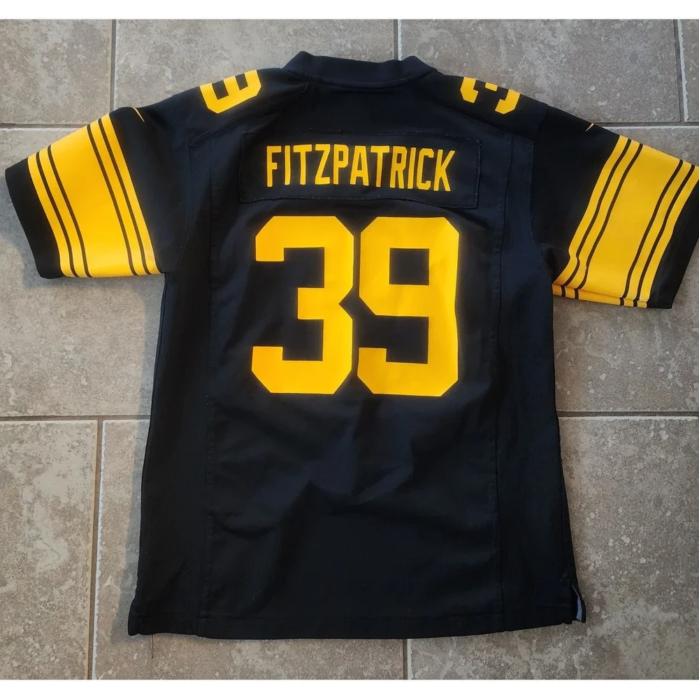 Nike Youth Pittsburgh Steelers Minkah Fitzpatrick 39 On Field Jersey Black L